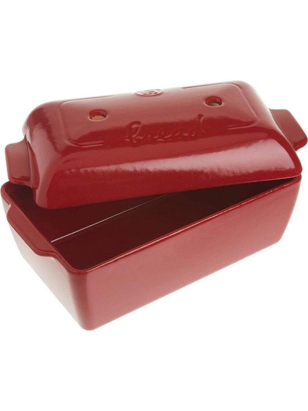 French Ceramic Bread Loaf Baker, 9.4x5”, Burgundy - Perfect for Artisan Baking